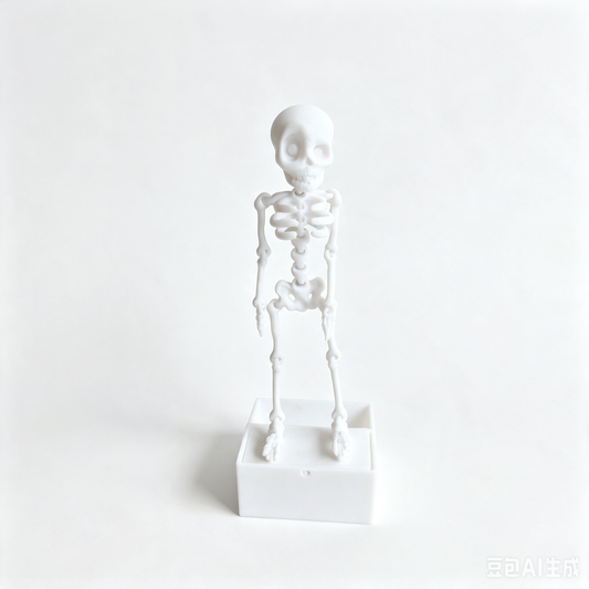 Dancing Skeleton Aquarium Ornament, Mini Skeleton Bubble Decoration with Stable Base for Fish Tank, Desktop and Halloween Display
