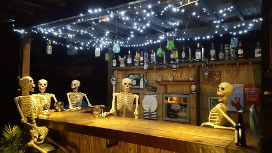 10PCS 5.5FT White Skeletons – Full-Size Animated Halloween Event Collection | 10-Pack