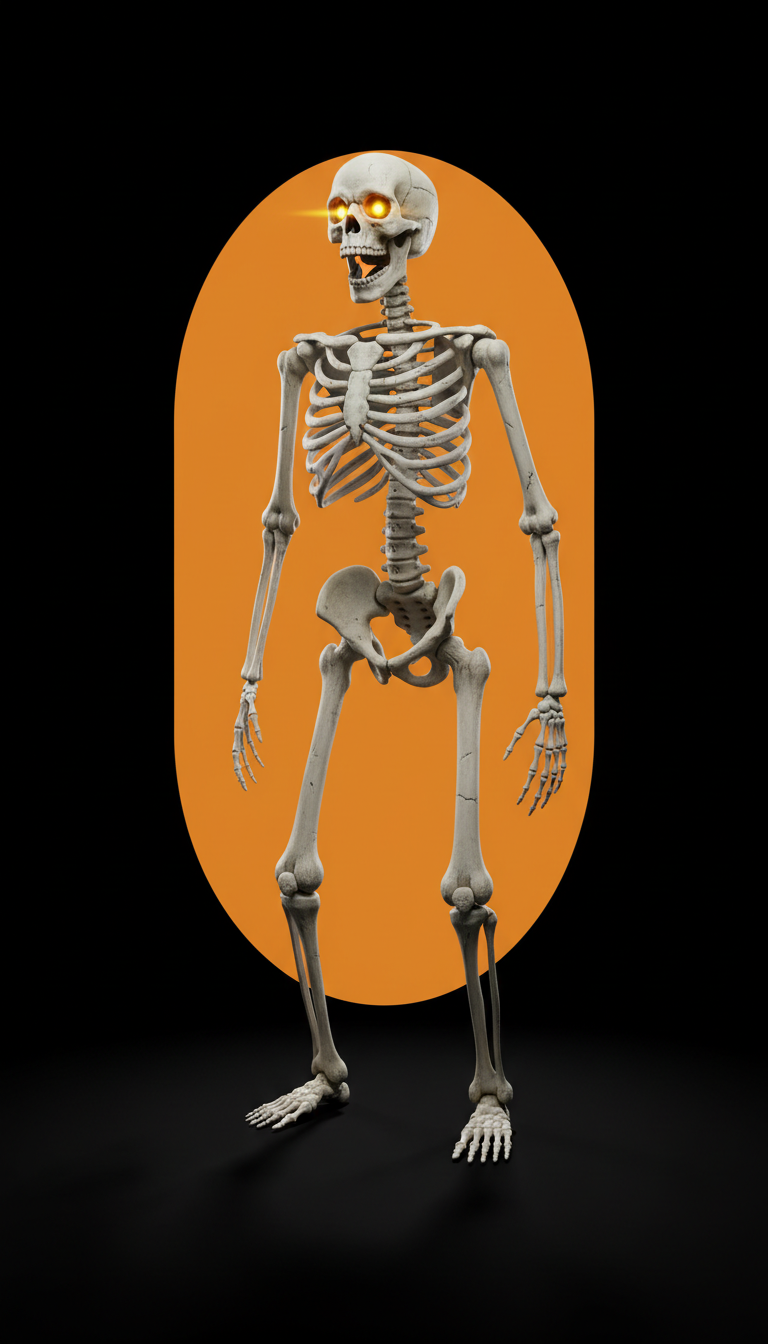 Animated Skeleton With LED Eyes