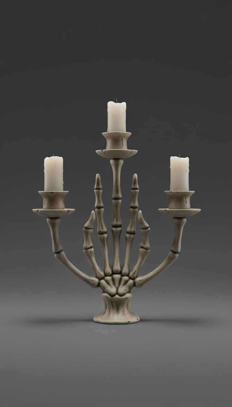 Skeleton Hand Candelabra