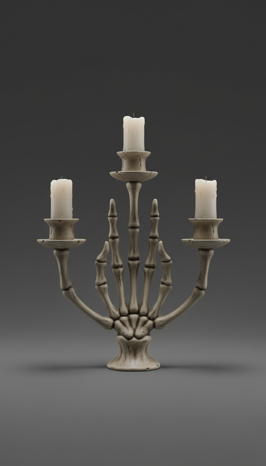 Skeleton Hand Candelabra
