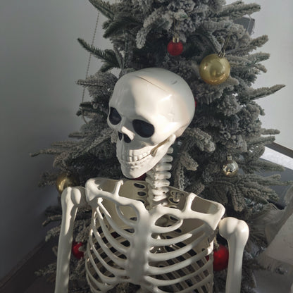 4PCS 5.5FT Skeleton With Red Eyes Shining and Chin Can Move and Can Make A Scary Sound.