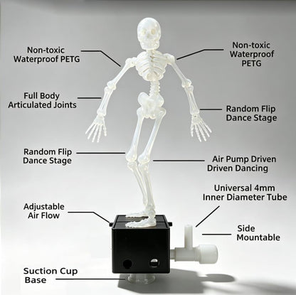 1pc, dancing skull fish tank bubble ornaments, interactive fish tank decoration set, adding a unique atmosphere to the fish tank and the theme aquarium environment.