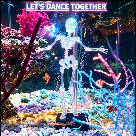 1pc, dancing skull fish tank bubble ornaments, interactive fish tank decoration set, adding a unique atmosphere to the fish tank and the theme aquarium environment.