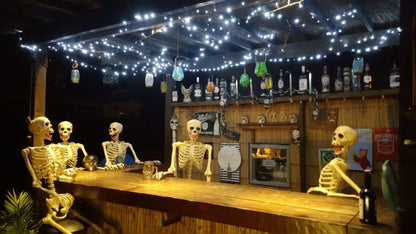 10PCS 5.5FT White Skeletons – Full-Size Animated Halloween Event Collection | 10-Pack